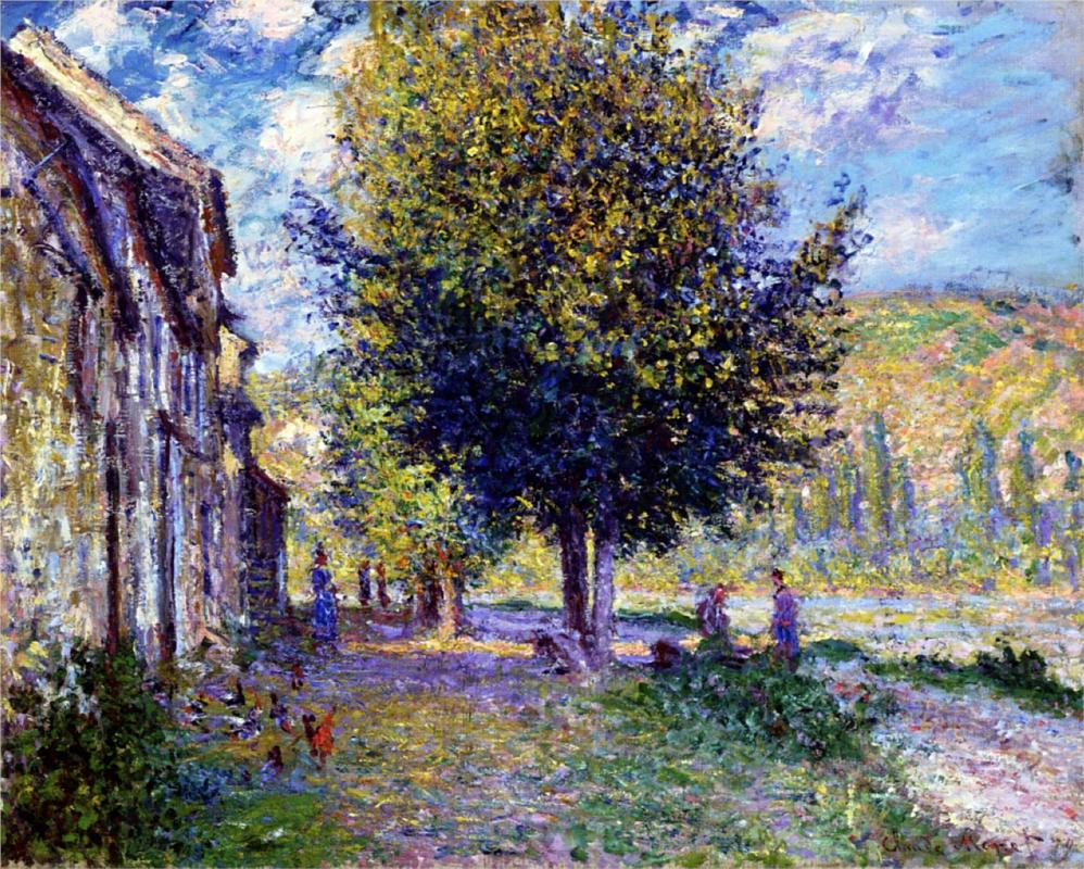 Banks of the Seine at Lavacourt - Claude Monet Paintings